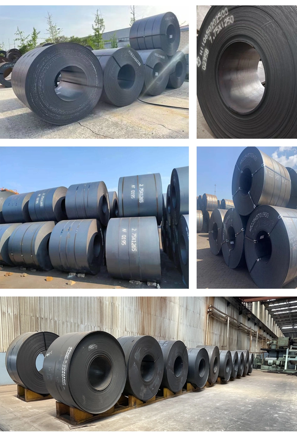 Ss400 Q235 Q355 A36 Grade50 S235jr 2mm 3mm to 12mm Soft HRC Ms Black Carbon Hot Rolled Strip Slite Steel Coil/Sheet